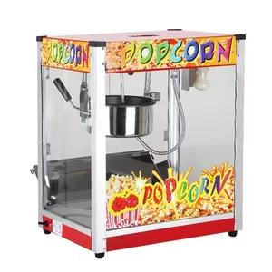 XEOLEO 8OZ Popcorn-Hersteller Kommerzielle elektrische sphärische Popcorn-Maschine 1360W 110V/220V CE Oil Popped Gehärtetes Glas