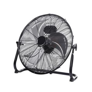 Ventilateur de sol industriel en métal noir de 20 pouces, résistant aux taches, pour la maison, le garage, le parking souterrain - Product Image 3