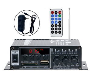 Mini <span class=keywords><strong>Amplificador</strong></span> <span class=keywords><strong>de</strong></span> <span class=keywords><strong>12V</strong></span> para el Hogar <span class=keywords><strong>de</strong></span> 2 Canales con Radio FM, USB y <span class=keywords><strong>Sonido</strong></span> Hi-Fi para Automóvil y Uso Doméstico - Product Image 6