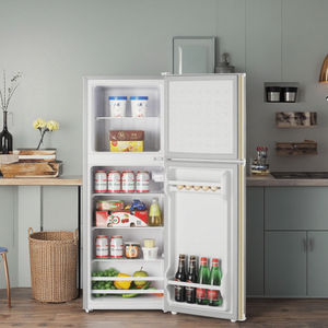 Réfrigérateur industriel porte <span class=keywords><strong>gauche</strong></span> ouverte en gros Réfrigérateurs deux portes grande capacité de 128L - Product Image 2