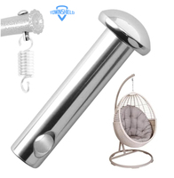 Kit de suspension robuste pour hamac et balançoire avec crochets et goujons en argent