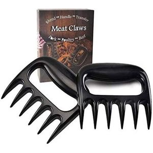 Kingwise Juego de Utensilios Ecológicos para Parrilla, 2 Piezas, Garra de Oso para Desmenuzar Carne de Cerdo, Desmenuzadores de Pollo, Divisor de Carne de Plástico ABS para Barbacoa - Product Image 1