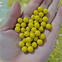 Billes de paintball en caoutchouc massif à bas prix, calibres .68, .43, .50, jaunes et noires, 6,8 mm, 8 mm, 9 mm, 10 mm, 12,4 mm, 17 mm, 22 mm, 100 pièces