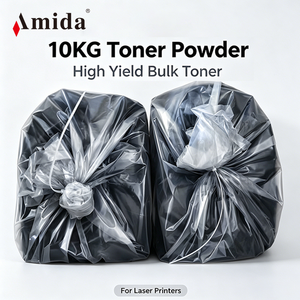 Poudre de toner noir Amida 10 kg compatible, sac de recharge en vrac pour imprimantes HP, Canon, <span class=keywords><strong>Brother</strong></span>, Samsung, Kyocera, Xerox - Product Image 1