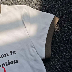 T-shirt da <span class=keywords><strong>donna</strong></span> <span class=keywords><strong>slim</strong></span> <span class=keywords><strong>fit</strong></span> di alta qualità, all'ingrosso, semplici, bianche, in cotone, girocollo, crop top, personalizzabili - Product Image 3