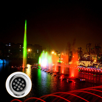 Lampes de fontaine DMX RGB basse tension 24W, éclairage de piscine sous-marin