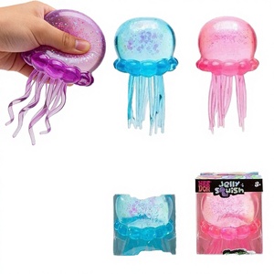Jellyfish Squish Beach Water Play Octopus Squeeze Toy Outdoor Stress Relief Fidget Toy TPR <b>Material</b> for Boys Kids - Product Image 3