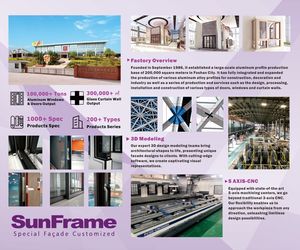 Mur rideau moderne en verre trempé thermiquement cassé pour le revêtement extérieur de façade de bâtiments commerciaux - Product Image 5