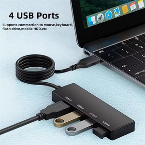 <span class=keywords><strong>Hub</strong></span> USB de 4 Puertos, <span class=keywords><strong>Hub</strong></span> USB <span class=keywords><strong>3</strong></span>.0 de ABS para Laptop, Adaptador Multi-Splitter para <span class=keywords><strong>Xiaomi</strong></span>, Lenovo, Macbook, PC, Accesorios de Computadora - Product Image 2