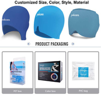 Chapeau de soulagement pour la migraine, bonnet anti-douleur, couverture 3-en-1, bonnet de glace réutilisable en gel pour les maux de tête, la tension, les sinus, le stress, la fièvre et les yeux gonflés