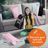 Sacs d'Expédition Postale en Plastique PVC Étanche, Sachets Polyvalents avec Poignée pour Vêtements