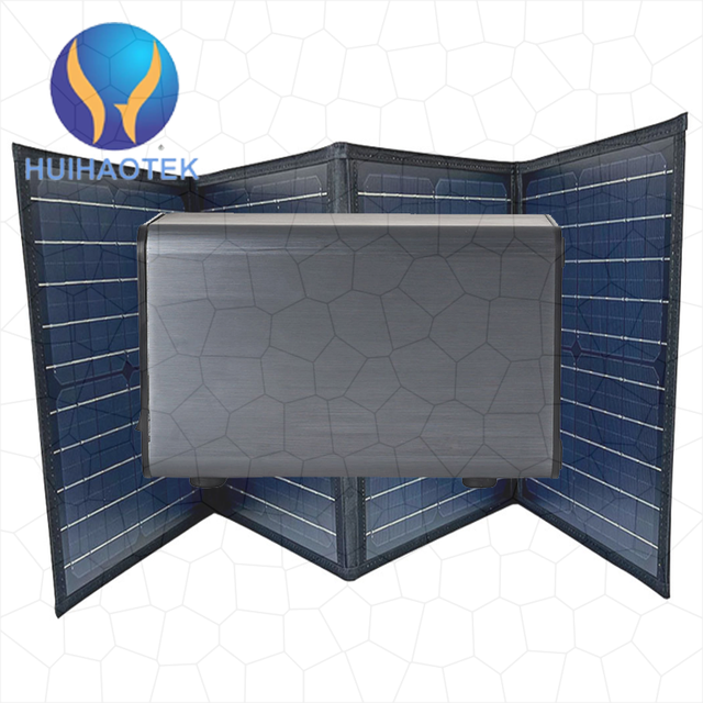 Portable Power Station With Solar Panel, Lithium Ion Batteries Portable Solar Energy Storage Multi Function Solar Generator