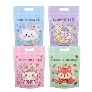 ถุงซิปล็อคใส่ขนมแบบตั้งได้ ลายการ์ตูนตามสั่ง เกรดสำหรับอาหาร - Product Image 1
