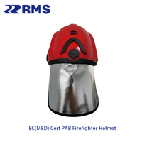 Casque de pompier EC(MED) Cert PAB avec visière et protection du cou, casque de lutte contre les incendies structurels avec bouclier anti-flamme
