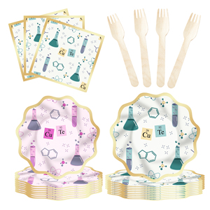 DAMAI - Decoraciones Personalizadas para Fiestas de Pequeños Científicos, Vajilla con Temática Científica, Artículos para Fiestas, Kit para Fiestas de Científicos Locos - Product Image 5
