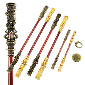 พวงกุญแจโลหะขนาดเล็กรูปสัตว์สี<span class=keywords><strong>ดำ</strong></span> Wukong สีทองของเล่นของขวัญวันคริสต์มาสมีสองสีให้เลือกขนาด22ซม. 40ซม. - Product Image 1