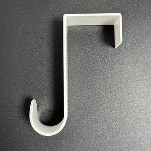 Over Door <b>Hook</b> White Single <b>Hook</b> 3.8Cm Width 8.5Cm Height <b>For</b> Coat And Cap Storage Behind Doors On <b>Walls</b> - Product Image 3