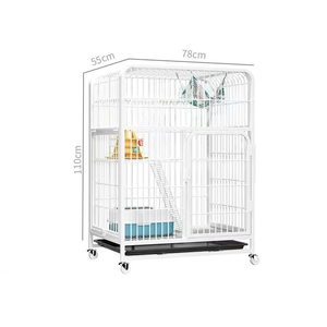 Cage à chat en fer multicouche de luxe sur mesure BS Factory 78*55*110cm, bouton-pression, montage facile, livraison rapide - Product Image 2