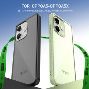 Soonlaeder <span class=keywords><strong>Cover</strong></span> custodia <span class=keywords><strong>per</strong></span> telefono con Design Anti-ingiallimento a quattro angoli Anti-caduta di lusso in cristallo trasparente <span class=keywords><strong>per</strong></span> <span class=keywords><strong>Oppo</strong></span> <span class=keywords><strong>A5</strong></span> - Product Image 2