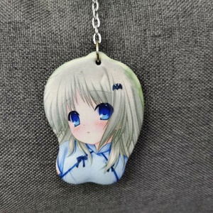 Llavero Popular Personalizado con Diseño de Personaje de Videojuego, Mini Alfombrilla de Ratón 3D Acolchada y Suave con Forma de Trasero de <span class=keywords><strong>Oppai</strong></span> - Product Image 4