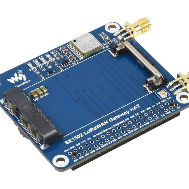 Waveshare SX1302 LoRaWAN HAT for Raspberry Pi SX1302 868M GNSS Module SX1302 LoRaWAN HAT
