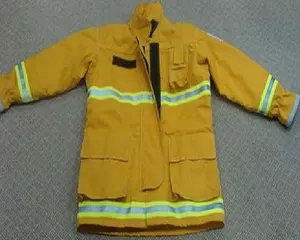 EN469ชุดดับเพลิง Nomex สีส้มสีเหลืองอ่อน NFPA1971