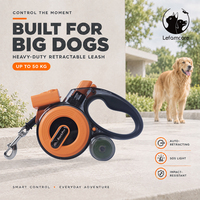 Laisse intelligente rechargeable pour grands chiens, idéale pour les promenades en jardin, commande en gros