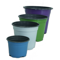 Pot tanaman plastik dekoratif rumah desain Pot kamar anak taman luar ruangan dengan kondisi baru untuk pemasangan bunga dan Kit Liner