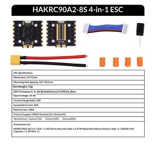 ESC sin Escobillas 90A/100A/110A 8S 4 en 1 DShot 8-bit/32Bit para Piezas de Modelos de Carreras FPV - Product Image 5