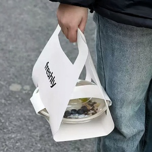 Bol à salade hexagonal en papier de canne à sucre biodégradable pour salades froides à emporter, <span class=keywords><strong>sac</strong></span> en papier - Product Image 2
