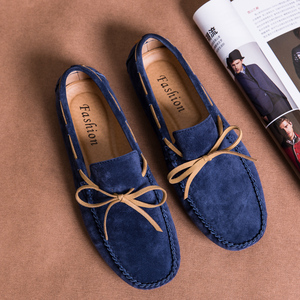 Chaussures <span class=keywords><strong>bateau</strong></span> décontractées pour hommes grande taille 779, <span class=keywords><strong>mocassins</strong></span> en daim à nœud papillon - Product Image 2