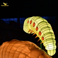 Exposition de lanternes de festival de conception de fournisseur d'événement de grandes lumières pour le parc à thème