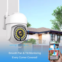 Kamera keamanan luar ruangan WIFI, kamera keamanan WIFI 36 luar ruangan sistem 1080p IP66 tahan hujan Alarm penglihatan malam CMOS Cloud Dual-antena sinyal Super kuat