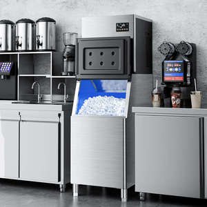 Máquina de Hielo Comercial Eléctrica con Capacidad de 210 kg/día, Control Táctil, Refrigeración por Aire, para Uso en Hoteles, Hogares y Restaurantes - Product Image 1