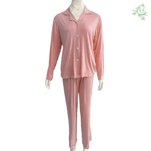 Conjunto de <span class=keywords><strong>pijama</strong></span> de lujo personalizado de 2 piezas para mujer, Conjunto de <span class=keywords><strong>pijama</strong></span> <span class=keywords><strong>XXXL</strong></span> Plus para mujer, Conjunto de <span class=keywords><strong>pijama</strong></span> de bambú para mujer - Product Image 4