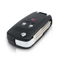 Coque de clé de voiture à distance de remplacement pour Chevrolet Spark 2012 2013 2014 2015 2016, 3 boutons, en ABS