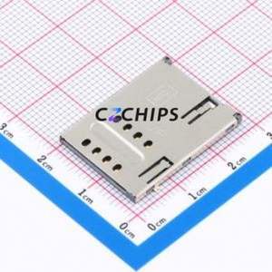 C7053-03 SIM Card Connector SMD Connector Self-Return Type 1.9mm - Product Image 1