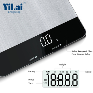 Balance de cuisine Anti-numérique en acier inoxydable, 5kg, 11lb, électronique, bon marché - Product Image 6