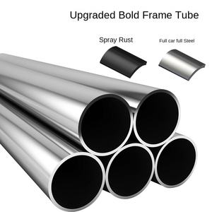 Chariot pliable à quatre roues en acier inoxydable portable pour le camping en plein air et les pique-niques, tiré à la main - Product Image 6
