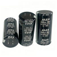 Condensateurs électrolytiques en aluminium 160V 3300UF pour le filtrage de puissance amplifiée audio, les circuits d'éclairage PLC
