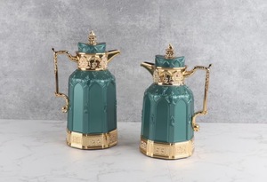 <span class=keywords><strong>Théière</strong></span> en <span class=keywords><strong>verre</strong></span> isolée de luxe 1000ml flacon Dallah arabe nouvelle conception thermos cafetière pour la maison et l'hôtel - Product Image 3
