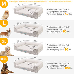 ODM wasserdicht Luxus wasch bar wasserdicht benutzer definierte ortho pä dische niedliche Mikro faser quadratische Haustier Katze Haustiere Matte Hund Puzzle Betten für Hunde - Product Image 5