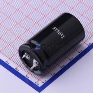 Condensador Electrolítico de Aluminio de Montaje a Presión 450MXH330MEFCSN25X45, Componente de Orificio Pasante THT, D25xL45mm 330uF 20% 450V 10mm - Product Image 2