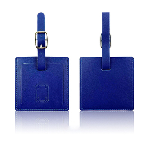Etiqueta de Equipaje de Fábrica, Personalizada con Nombre, Logotipo, de Cuero y Goma con Hebilla Metálica, Porta Etiquetas para Regalos de Viaje - Product Image 5