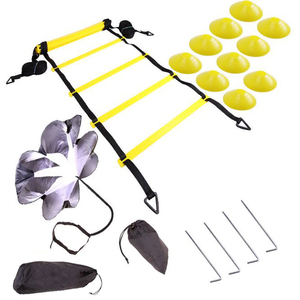 Équipement d'entraînement de vitesse de Football, ensemble d'entraînement d'agilité avec anneaux d'agilité de 20 pieds - Product Image 2