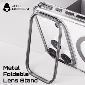 Fundas Transparentes de Lujo ATB de TPU+PC para Celulares con Anillo Magnético Metálico, Carga Inalámbrica para <span class=keywords><strong>iPhone</strong></span> 18 17 16 Pro Max - Product Image 4