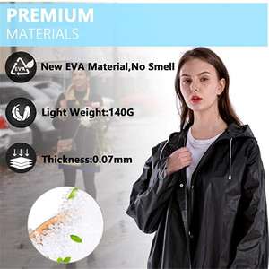 Chubasquero Portátil para Hombre y Mujer, Poncho <span class=keywords><strong>Impermeable</strong></span>, Chaquetas, Capa de Lluvia para Adulto, <span class=keywords><strong>Capucha</strong></span> para Hombre, Capa Larga de Agua de Lluvia, Traje de Lluvia - Product Image 5