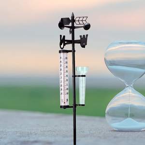 เครื่องวัดสภาพอากาศแบบไร้สายพร้อมเซ็นเซอร์กลางแจ้ง, มาตรวัดอุณหภูมิลมมาตรวัดปริมาณน้ำฝนทนต่อสภาพอากาศกลางแจ้ง - Product Image 5