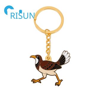 Factory Metal Road Runner Desert Llavero Road Runner Bird Esmalte Llavero Custom Roadrunner Pendant Charm Llavero - Product Image 2
