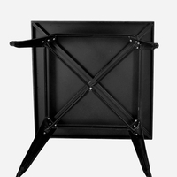 Bestseller Antique Vintage Square Industrial Cafe Tisch und Stuhl Set Moderner Couch tisch Metall Kleiner Esstisch